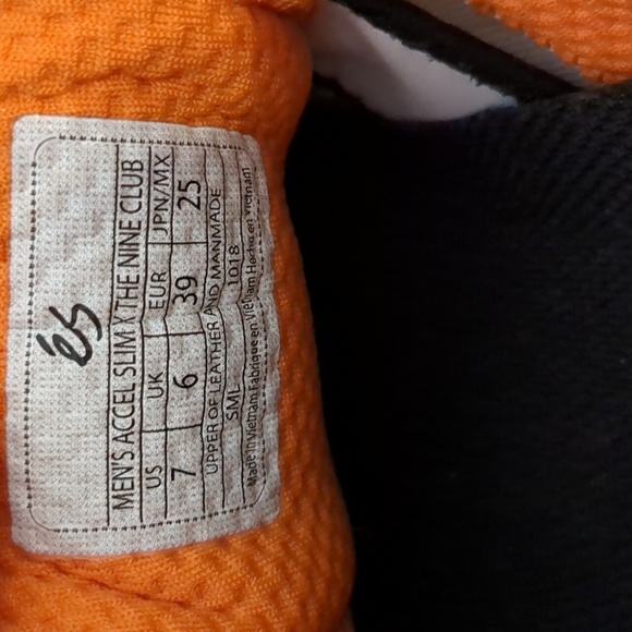 Es Accel Slim X The Nine Club Shoes Grey White Orange 7 Skateboard Sneakers - Picture 7 of 12